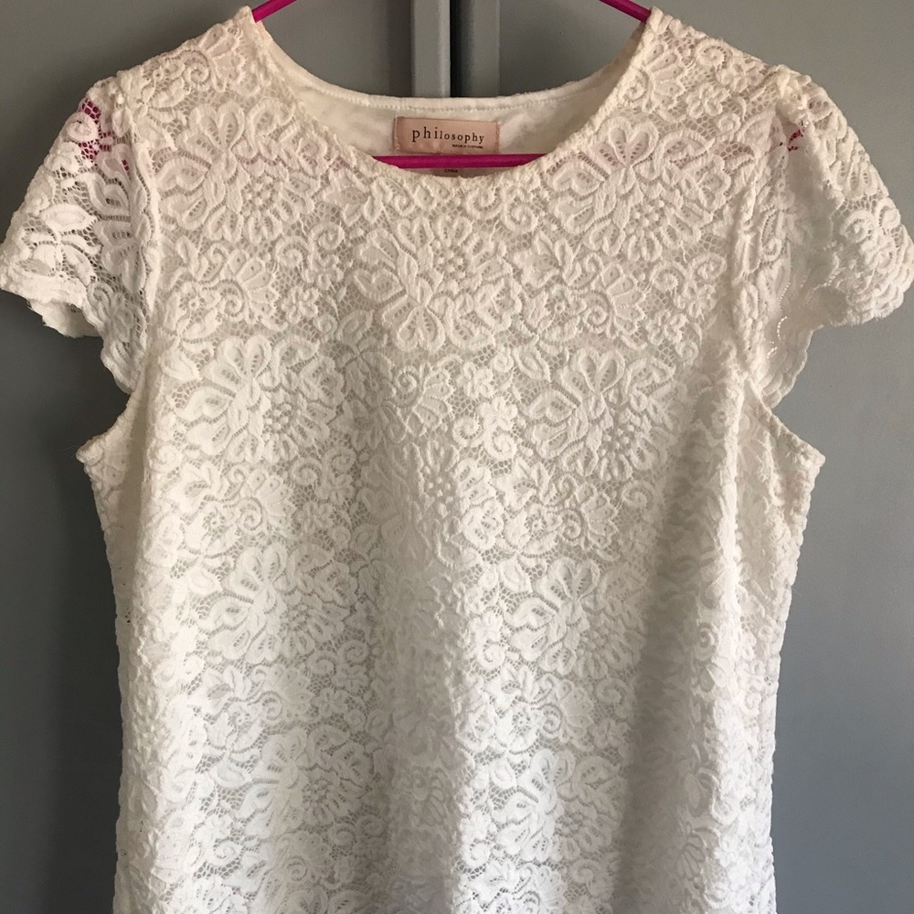 White Philosophy shirt